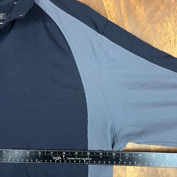 Greg Norman Mens Jacket Black Gray Golf 1/4 Zip Pullover Colorblock Large - Picture 6 of 13